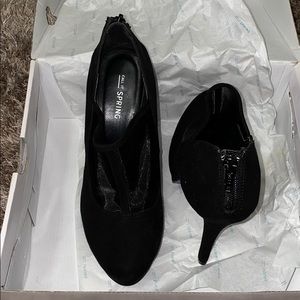 Call it spring Black Heel Ankle booties